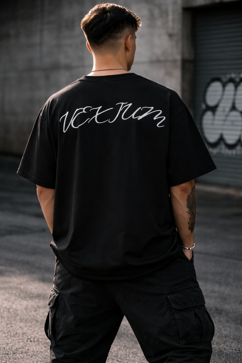 Camiseta Vexium Cursive (oversize)